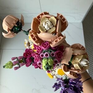 LEGO Botanical Collection with Pink and Purple Blooms